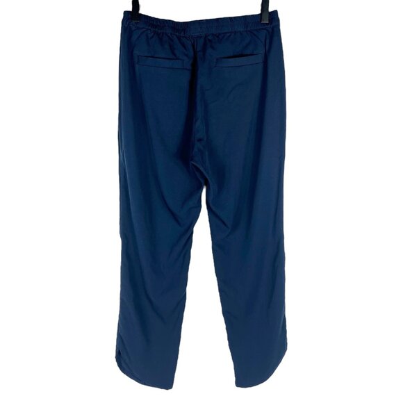 Marine Layer Re-Spun Women's Allison Dolphin Hem Cropped Pants in Navy Size S - Picture 10 of 11